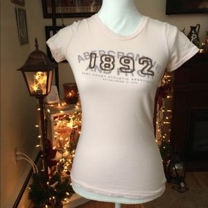 A&F Light Pink 1892 Soft Tee